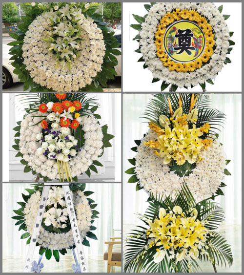 上海崇明区新河镇新民村花圈速递